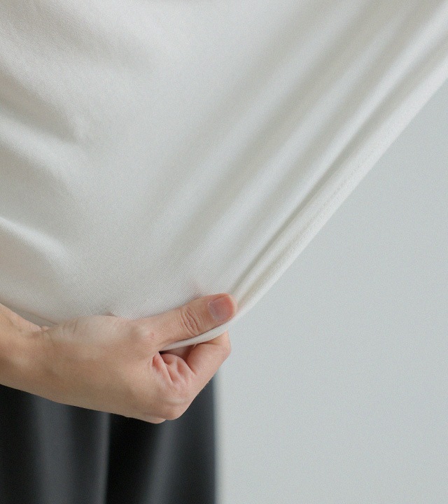 [RR]ジェイモーダルラウンド半袖トップス