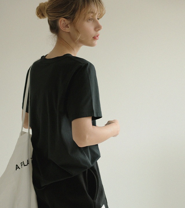 [RR]ジェイモーダルラウンド半袖トップス