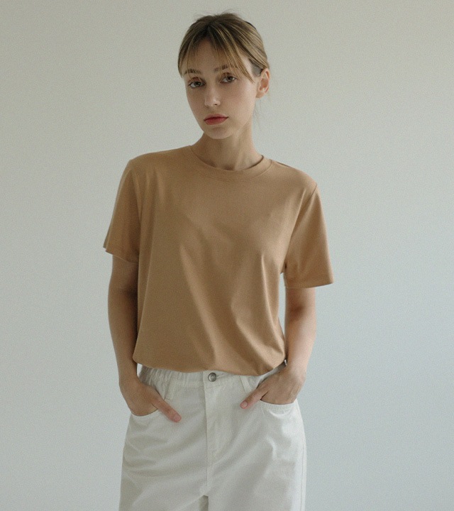 [RR]ジェイモーダルラウンド半袖トップス