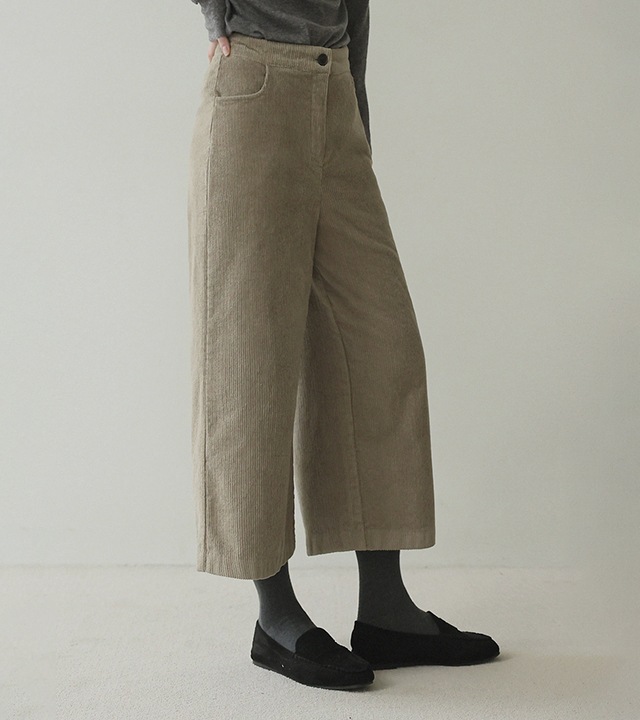 [RR]モカコーデュロイ羊毛キュロットパンツ