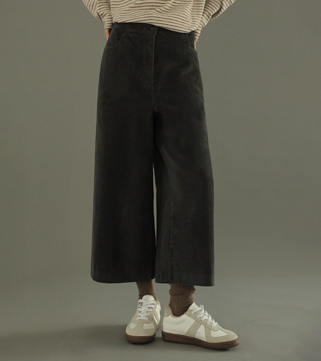 [RR]モカコーデュロイ羊毛キュロットパンツ