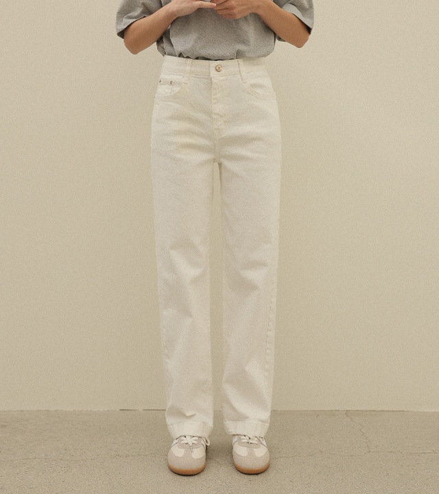 🌈[RR]586 セミワイドスパンデックスパンツ