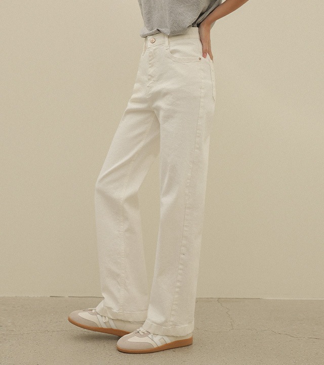 🌈[RR]586 セミワイドスパンデックスパンツ