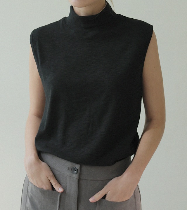 [RR]モーダルスパンモックネックノースリーブ