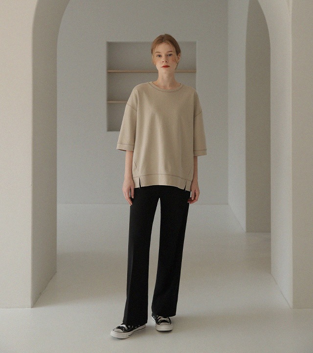 [RR]サニーパッチダブルサイドペーパー5分袖マンツーマン