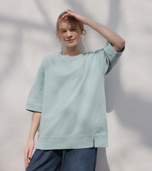 [RR]サニーパッチダブルサイドペーパー5分袖マンツーマン