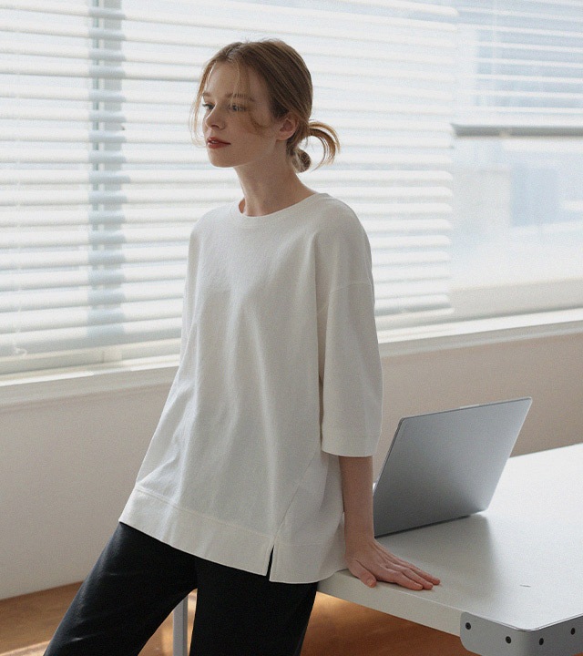 [RR]サニーパッチダブルサイドペーパー5分袖マンツーマン