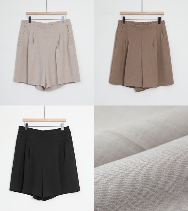 [RR]マンツレーヨンスパン4分丈ショーツ