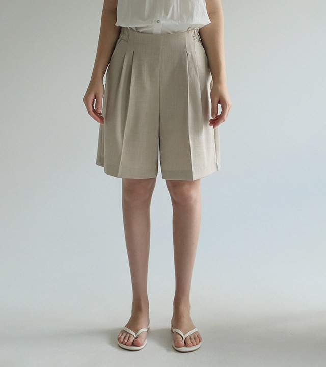 [RR]マンツレーヨンスパン4分丈ショーツ