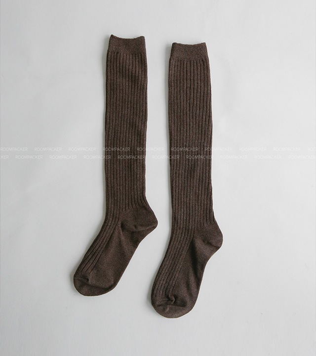ベーシックリブロングソックス