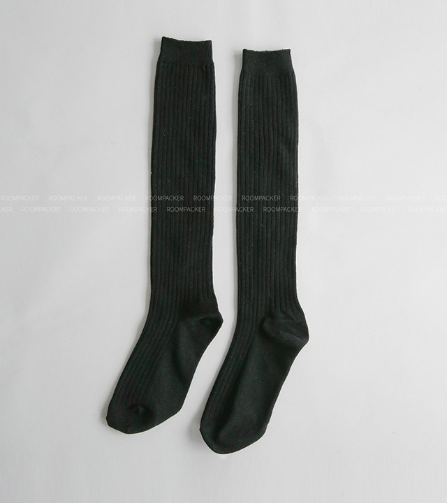 ベーシックリブロングソックス