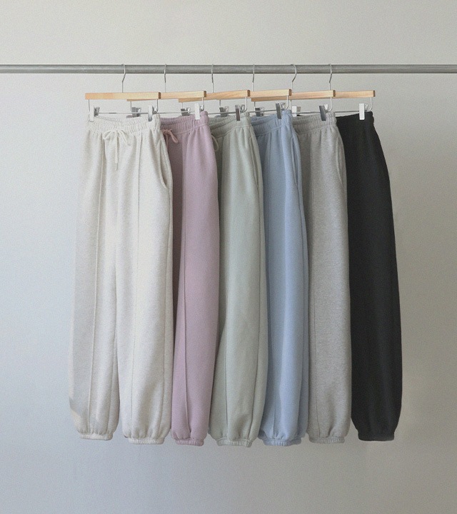 RR]グラムウォッシュド羊毛ジョガーパンツ