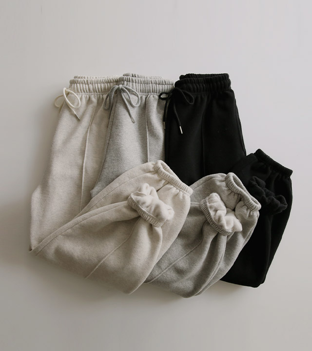 RR]グラムウォッシュド羊毛ジョガーパンツ