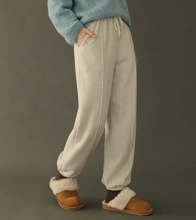 RR]グラムウォッシュド羊毛ジョガーパンツ