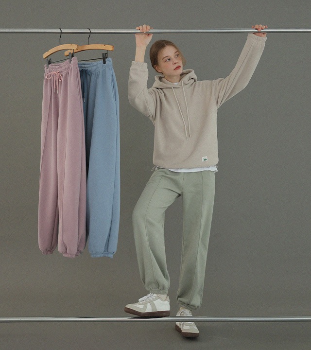 RR]グラムウォッシュド羊毛ジョガーパンツ