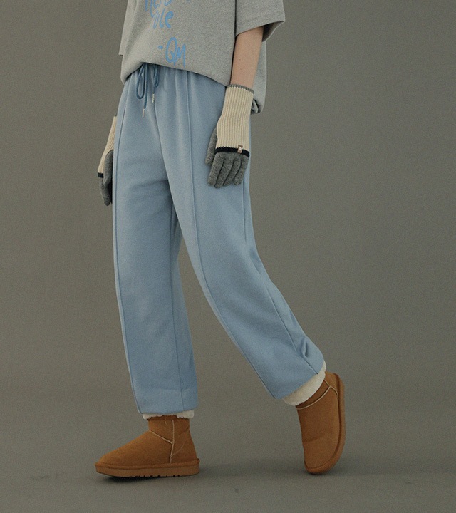 RR]グラムウォッシュド羊毛ジョガーパンツ