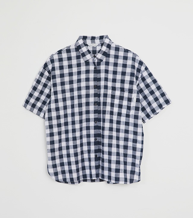 🌈[RR]ロハンウォッシュドチェック半袖シャツ