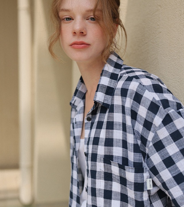 🌈[RR]ロハンウォッシュドチェック半袖シャツ