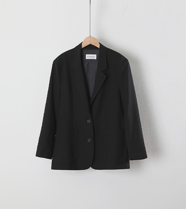 🌈[RR]プレミアムライトウールジャケット_ブラック