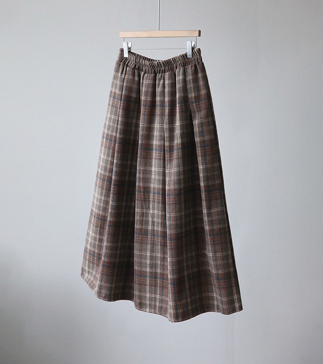 ロッツプリーツチェック起毛スカート