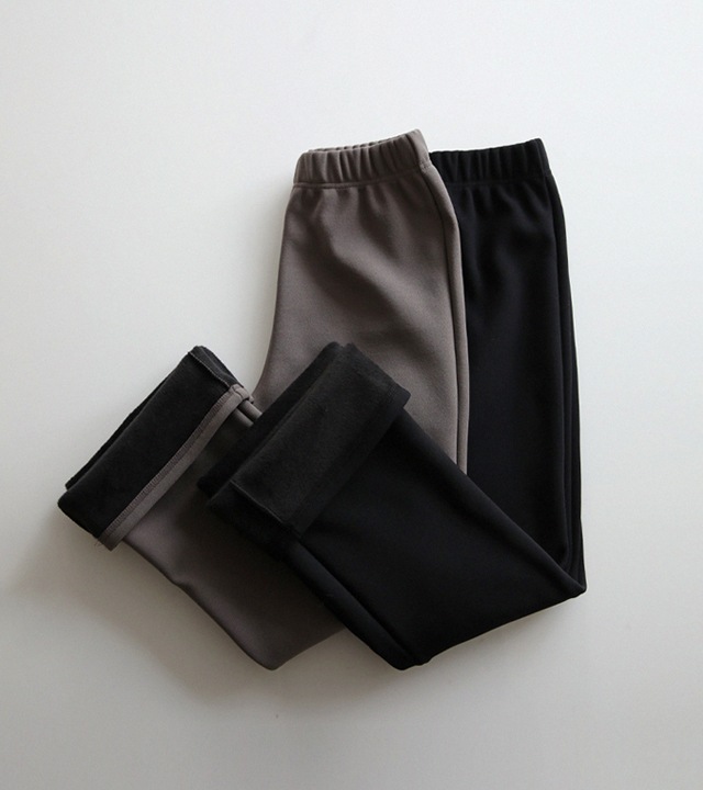 [RR]ルブミンク裏地付きブーツカットイージーパンツ