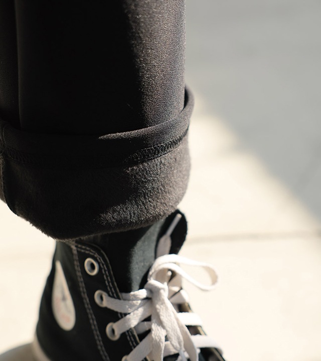 [RR]ルブミンク裏地付きブーツカットイージーパンツ