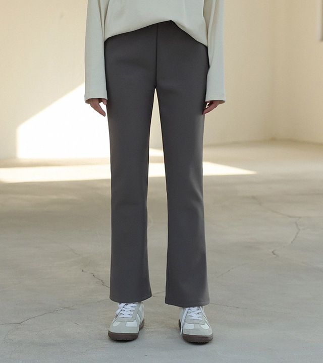 [RR]ルブミンク裏地付きブーツカットイージーパンツ