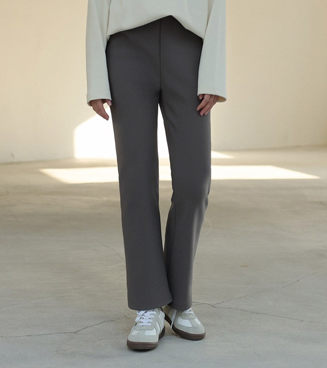 [RR]ルブミンク裏地付きブーツカットイージーパンツ