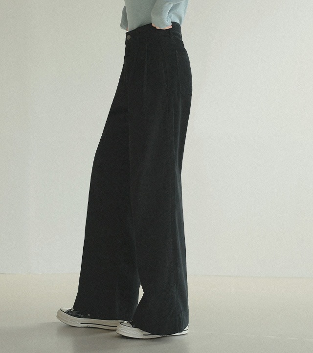 [RR]566コーデュロイワイド起毛パンツ