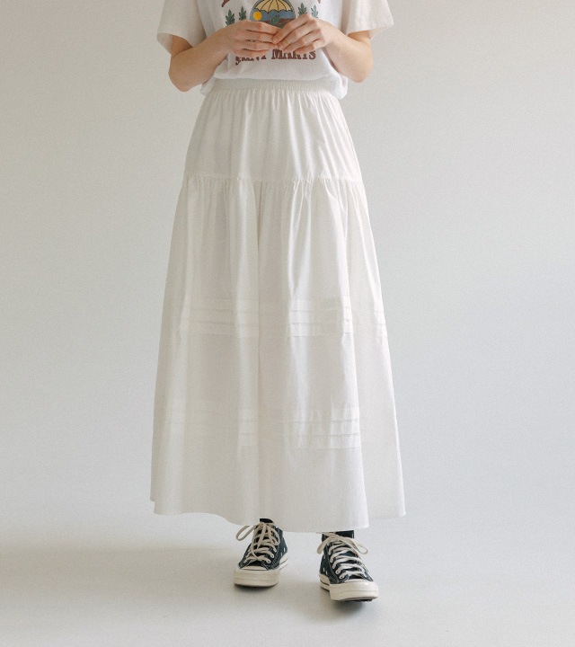 🌈[RR]ホアンピンタックロングスカート