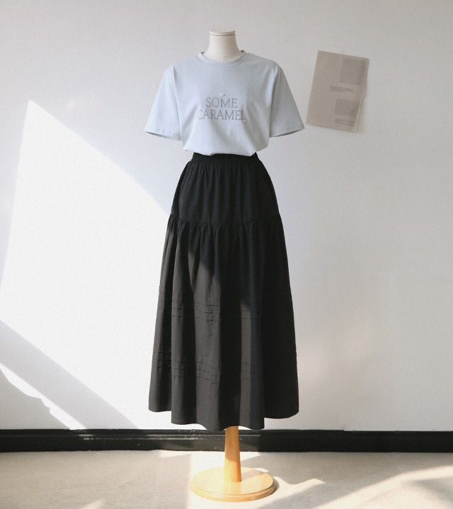 🌈[RR]ホアンピンタックロングスカート