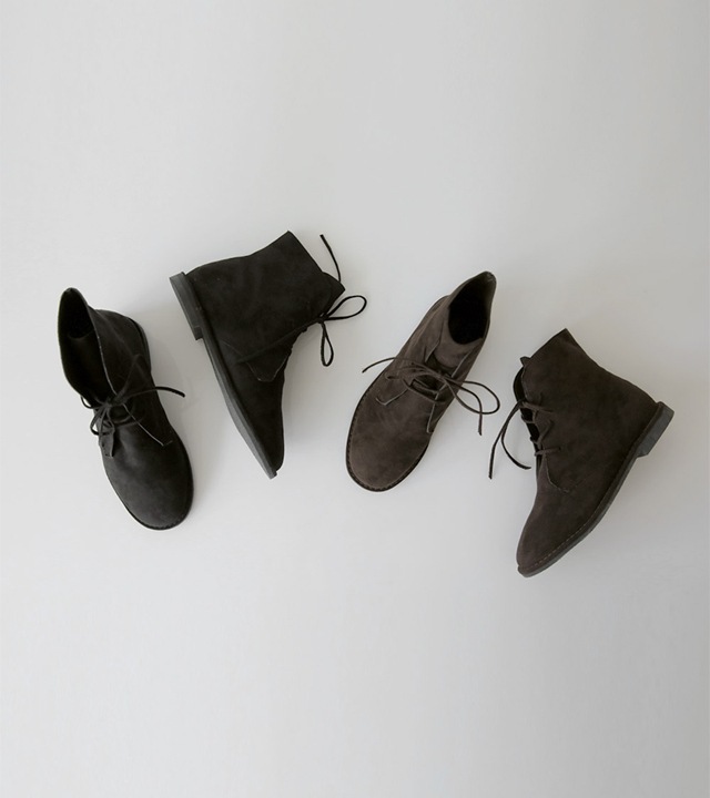 モノスエードアンクルブーツ