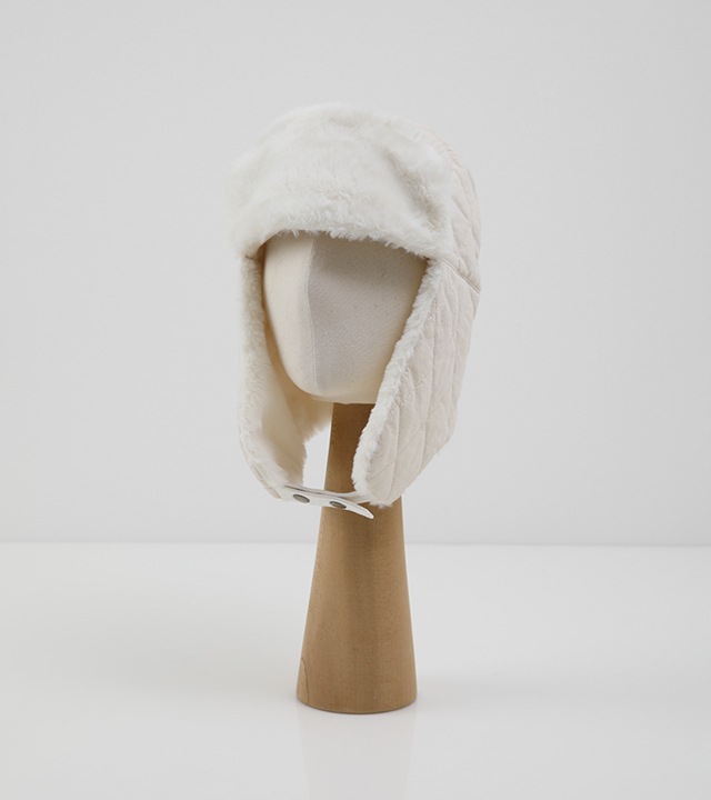 Sソフトファーキルティング耳飾り