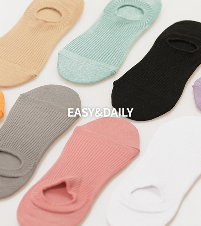 カラーベーシックフェイクソックス