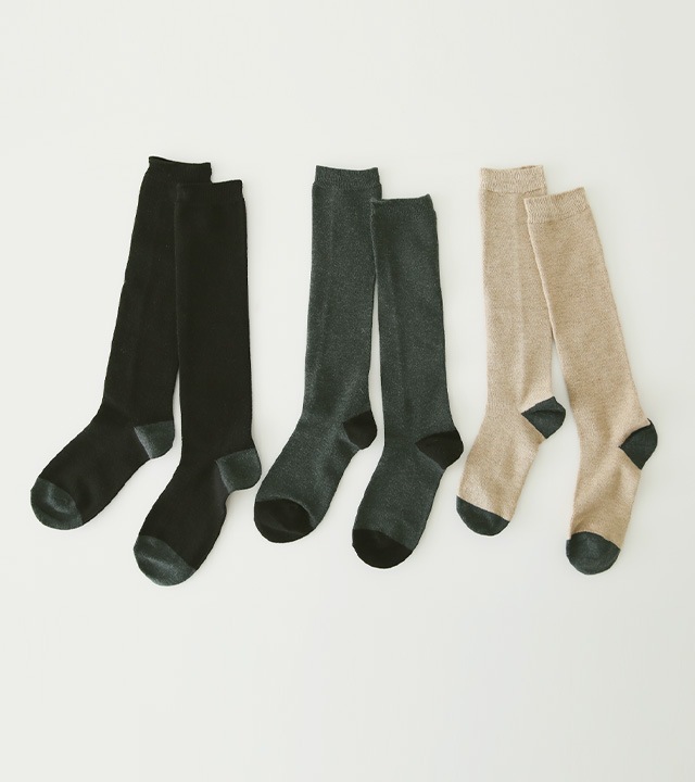 ホールズ配色ロングソックス