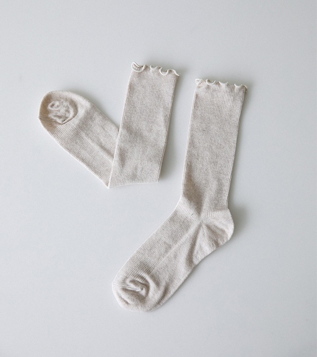 マルールリブフリルソックス