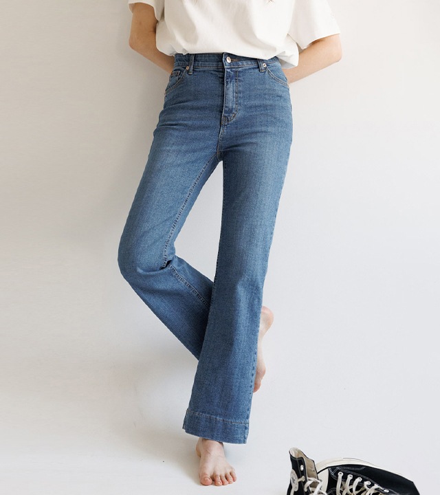 🌈[RR]572 セミブーツカットスパンデックスパンツ