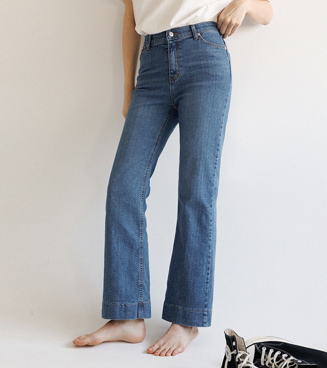 🌈[RR]572 セミブーツカットスパンデックスパンツ