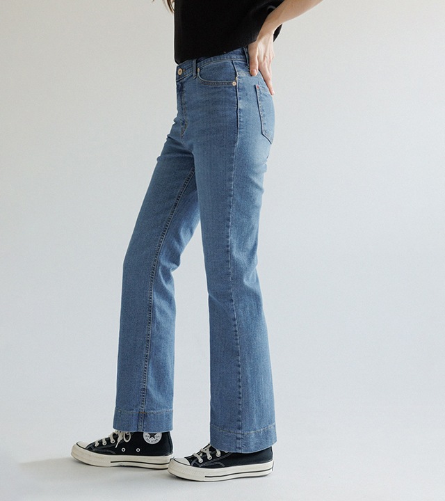 🌈[RR]572 セミブーツカットスパンデックスパンツ