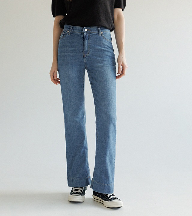 🌈[RR]572 セミブーツカットスパンデックスパンツ