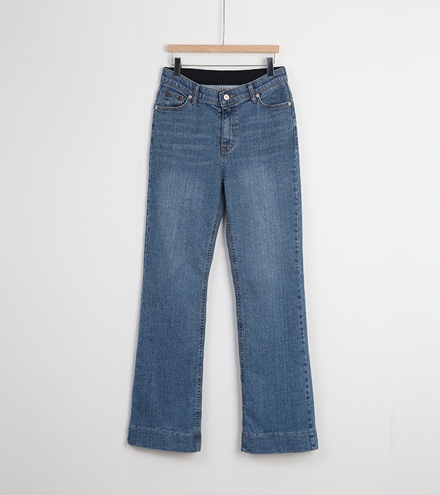 🌈[RR]572 セミブーツカットスパンデックスパンツ