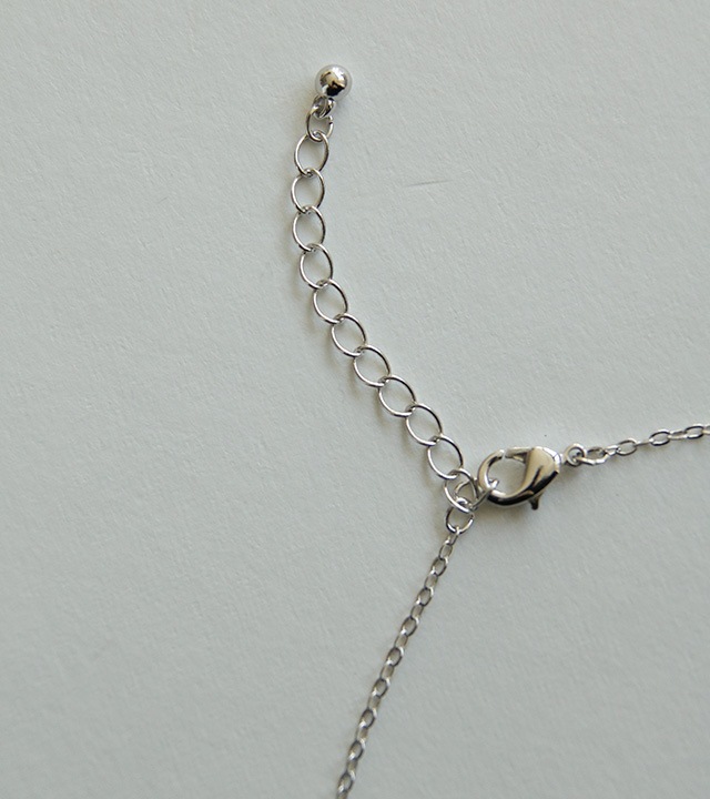 シルバーサークルパンダントネックレス