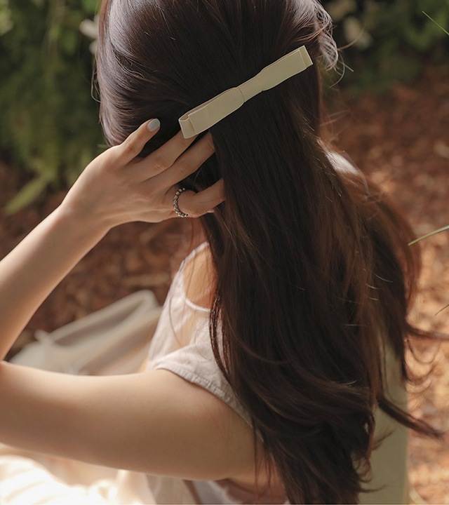 リアダブルリボンヘアピン