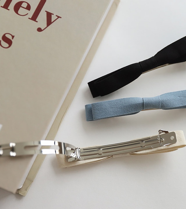 リアダブルリボンヘアピン