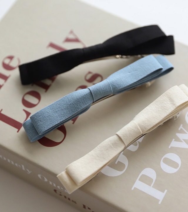 リアダブルリボンヘアピン