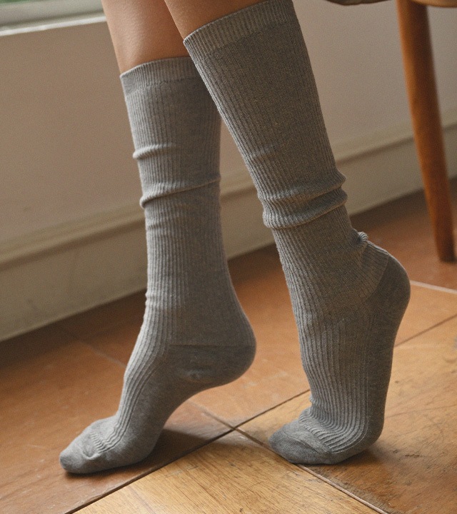 ルフィンリブベーシックロングソックス