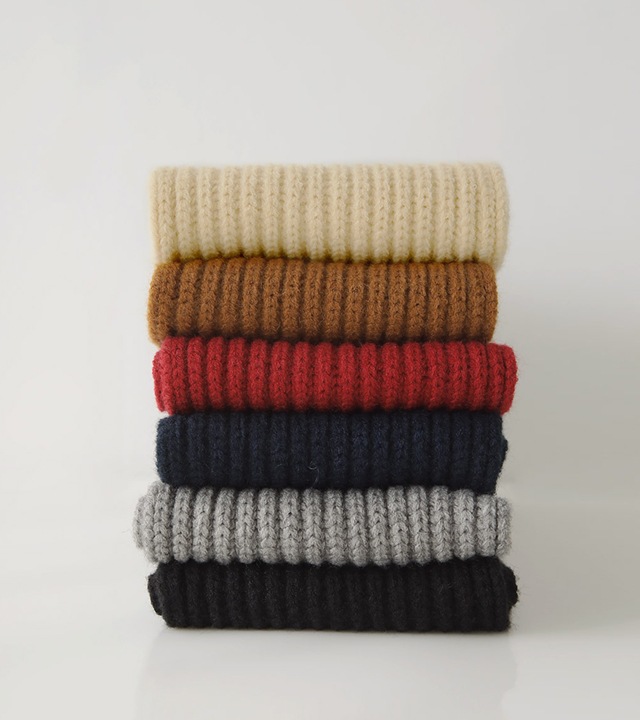 ルシードハチ編みニットマフラー