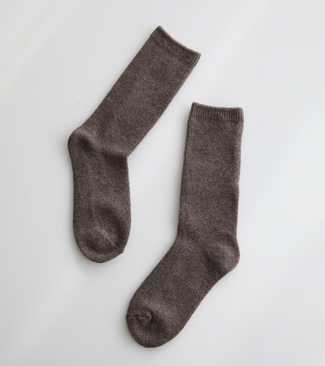 ロングディソフトウールハイネックソックス