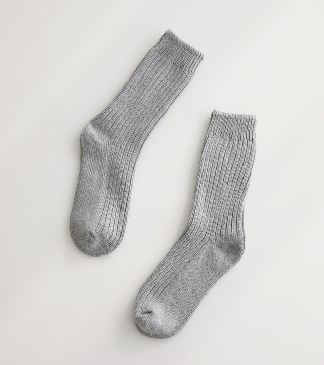 トムディウールリブハイネックソックス