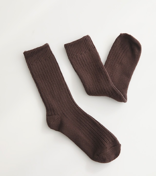 トムディウールリブハイネックソックス